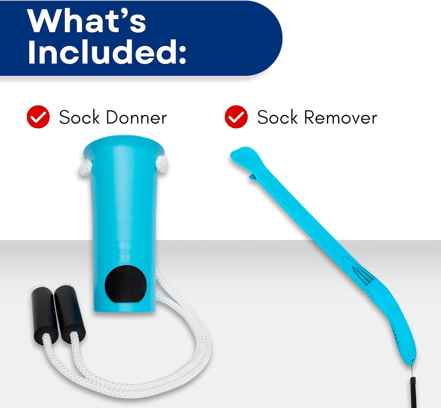 Sock Aid Kit – Easy on Easy off Device for Putting on Socks and Removing Socks o