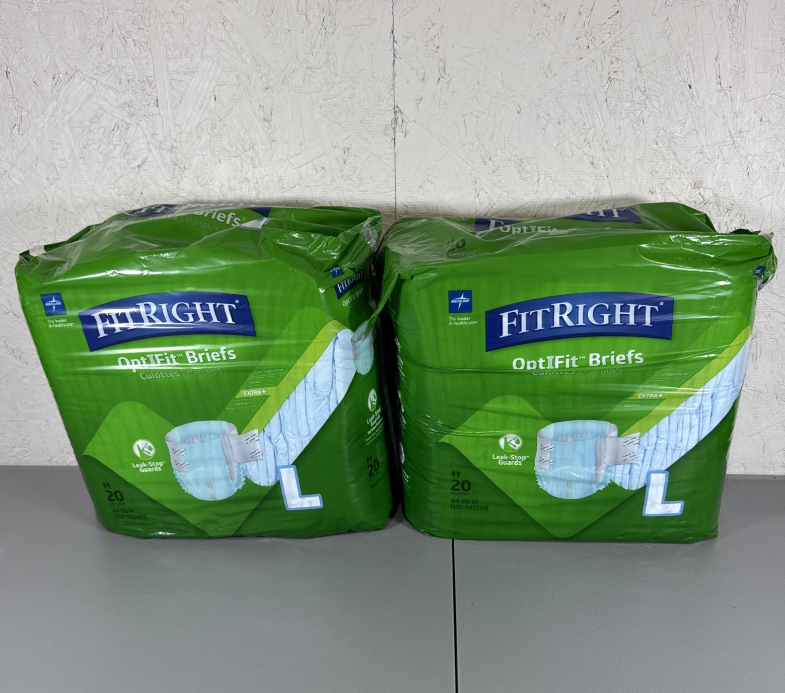 Medline FitRight OptiFit Ultra Disposable Adult / Diaper Brief Large 40 ct