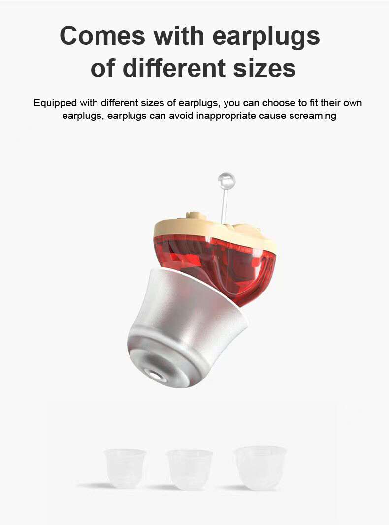 Hearing Aids Digital Small Invisible In Ear Sound Voice Amplifier Enhancer