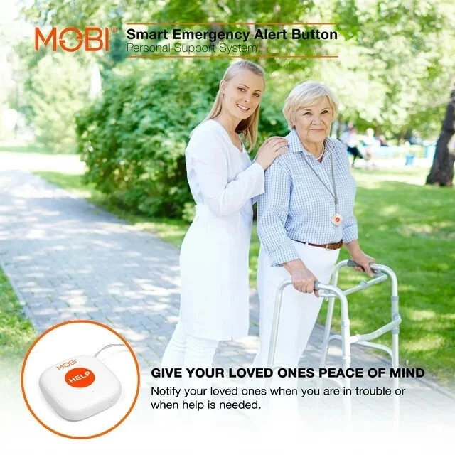MOBI 24/7 EMERGENCY Smart Caregiver Support Monitoring System & Alert Button