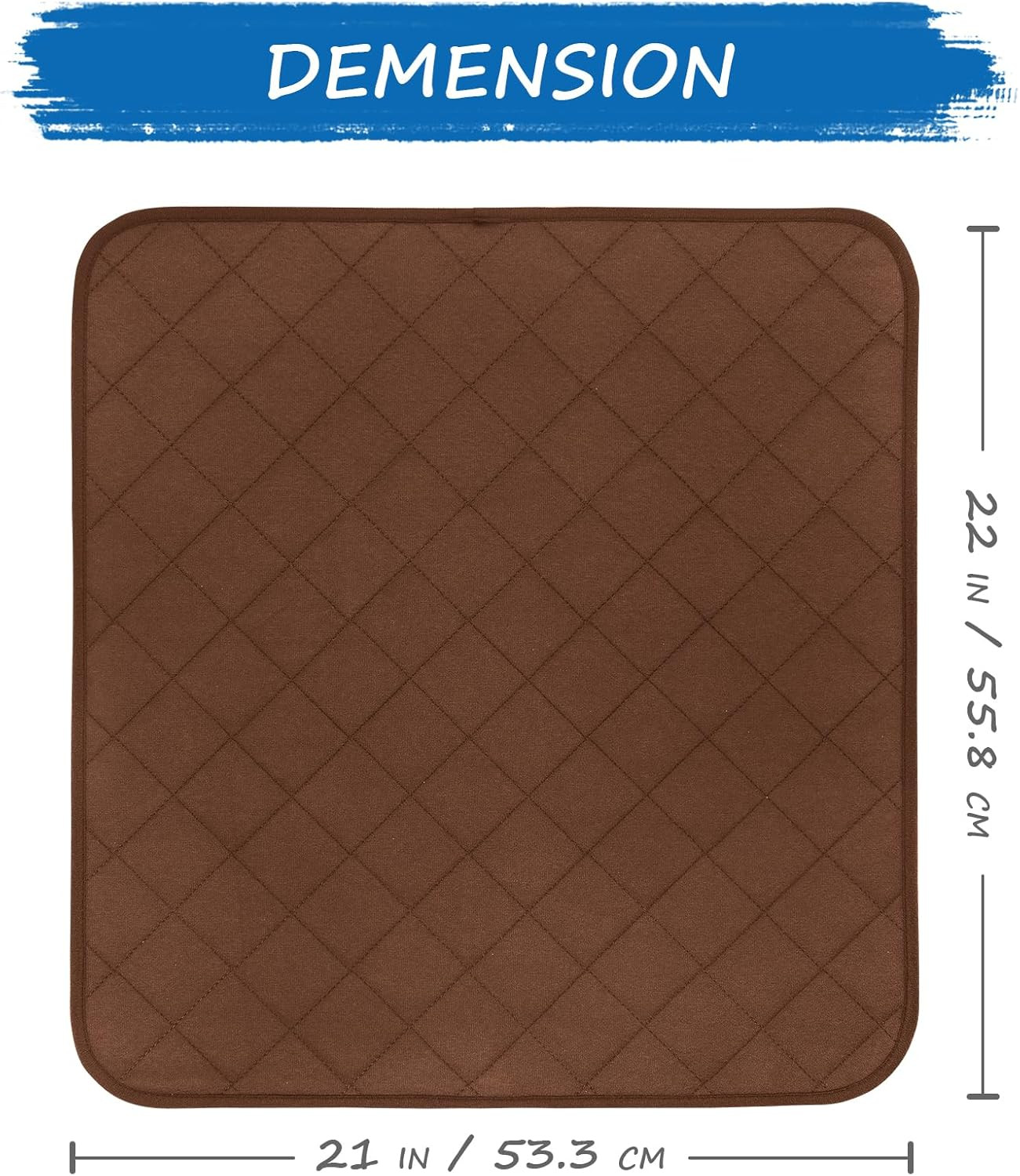 Waterproof Chair Pads for Incontinence Washable, 22″ X 21″ under Pads for Adults
