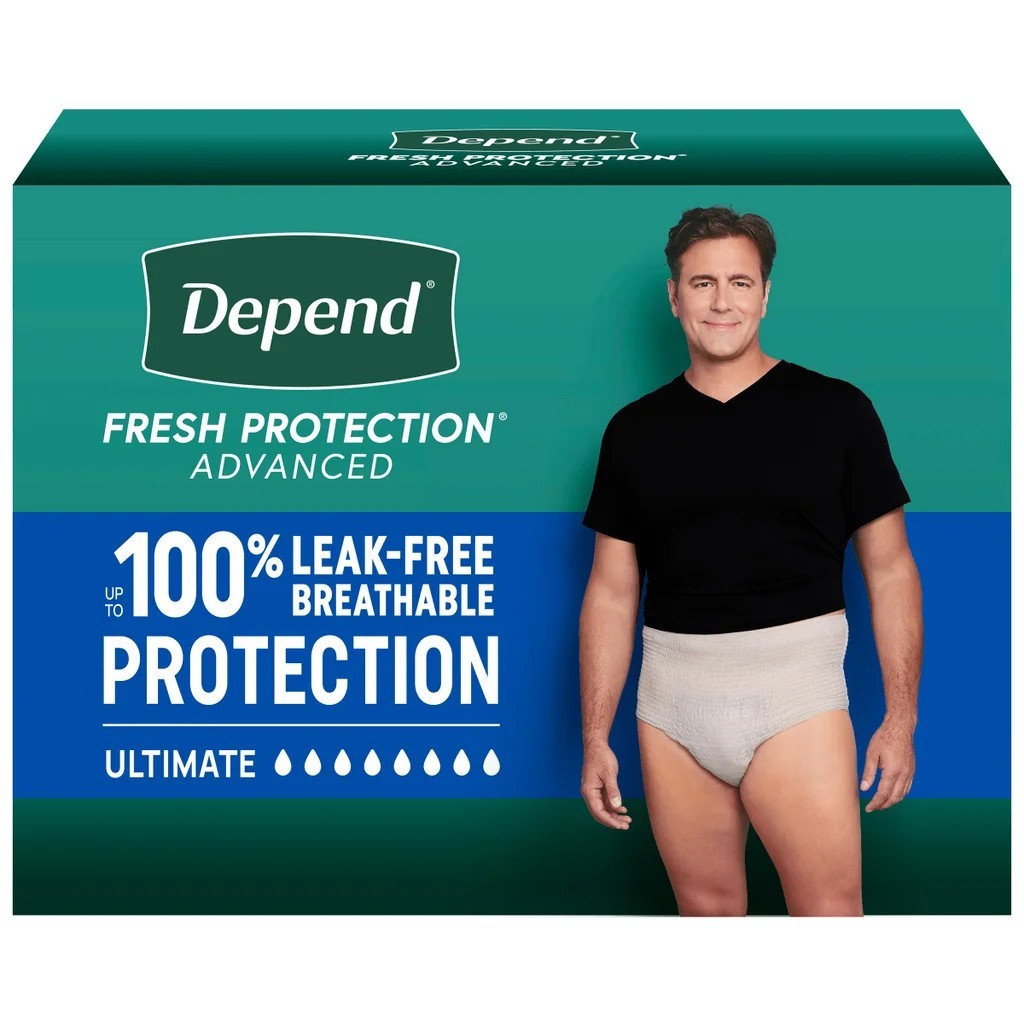 Depend Fresh Protection Advanced for Men (X-Large) – 80 Count – Free Shipping!