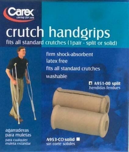 Carex Crutch Handgrips A951-00 Split, Tan – NEW – Free Shipping