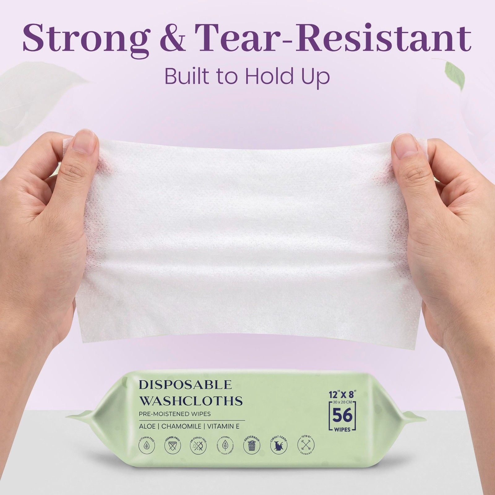 560 Count Extra Large Disposable Incontinence Wipes – 10 Packs of 56 + 50 Travel