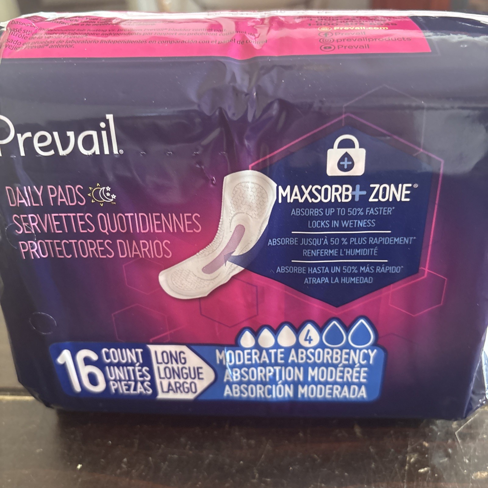 Prevail Women’s Daily Pads 16 Pack