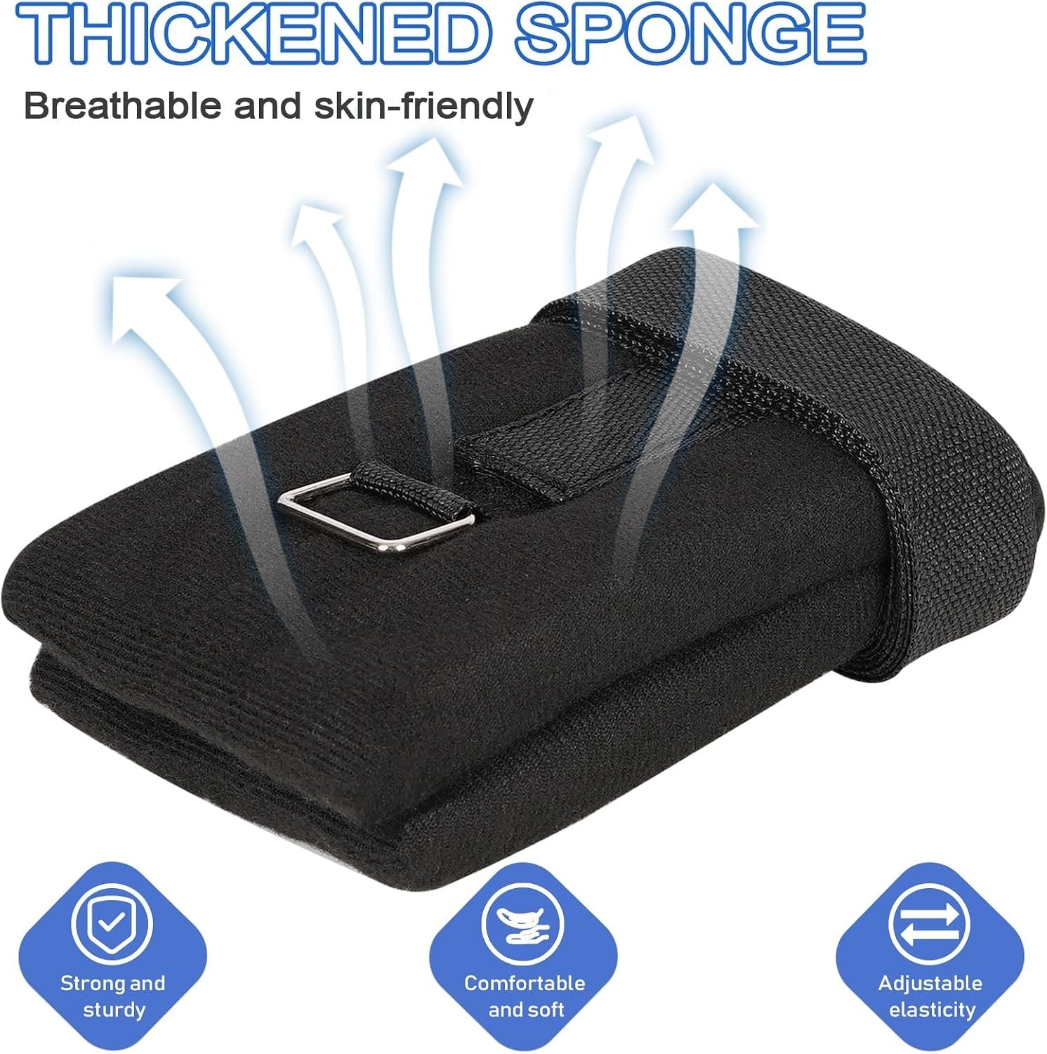 Universal 4Pcs Patient Restraints – Adjustable Sponge Holders for Safety