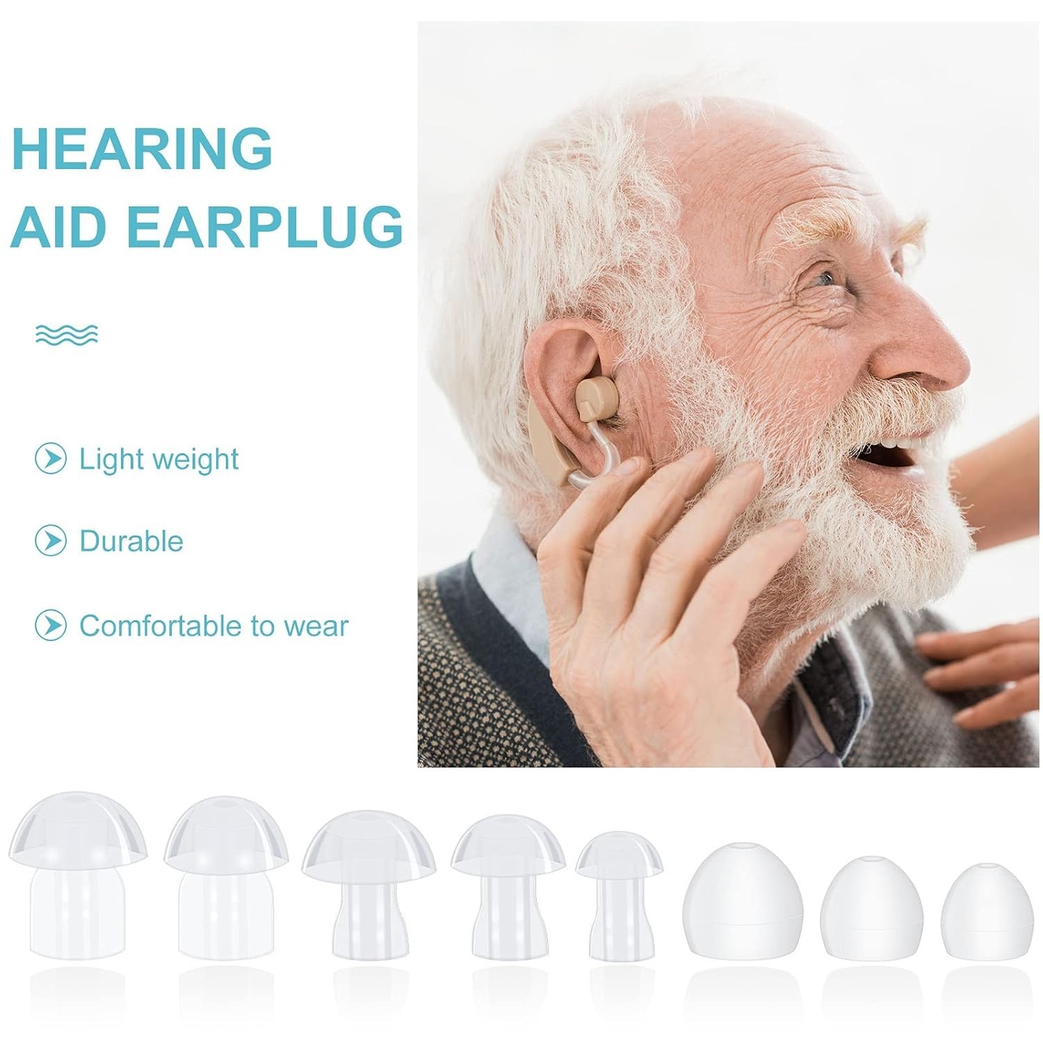 48-pc Hearing Aid Domes + Cleaning Accessories