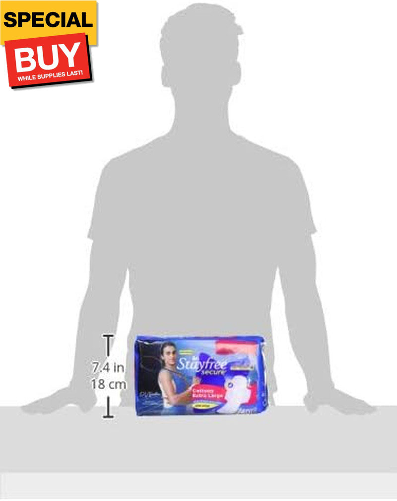 Secure Extra Large Cottony Soft Cover Sanitary Pads for Women with Wings, 40 Pad