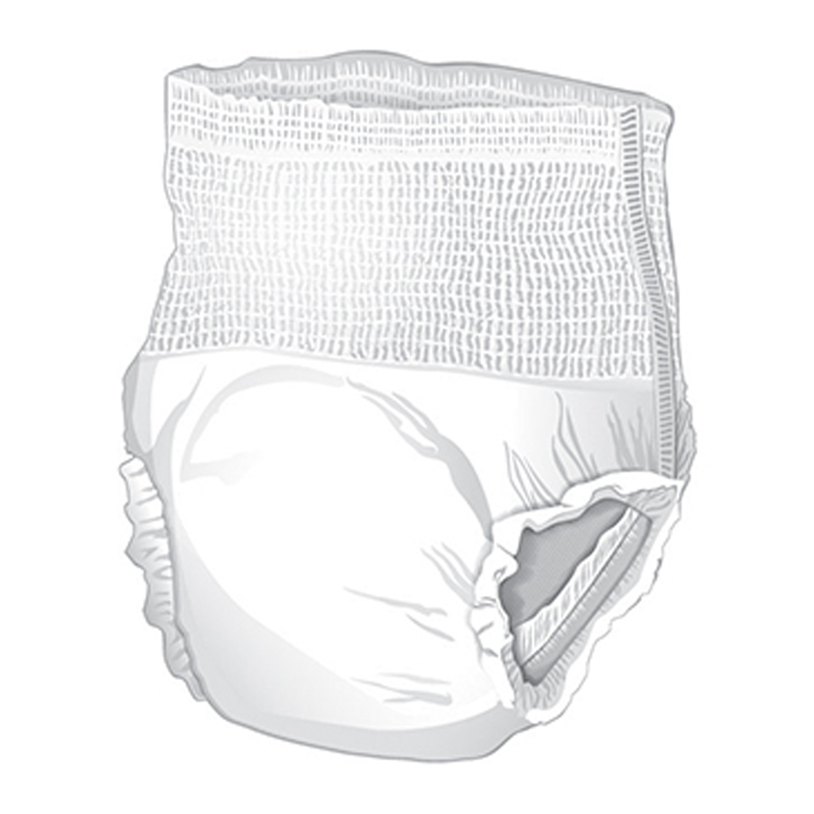 McKesson Adult Disposable Cloth Underwear Maximum Absorbency – Size M 80 Count