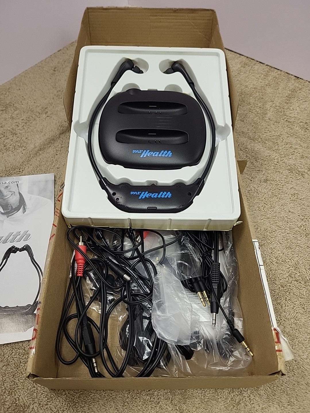 Pyle Health Dual Infrared Wireless Listening Headset Systems PHPHA56