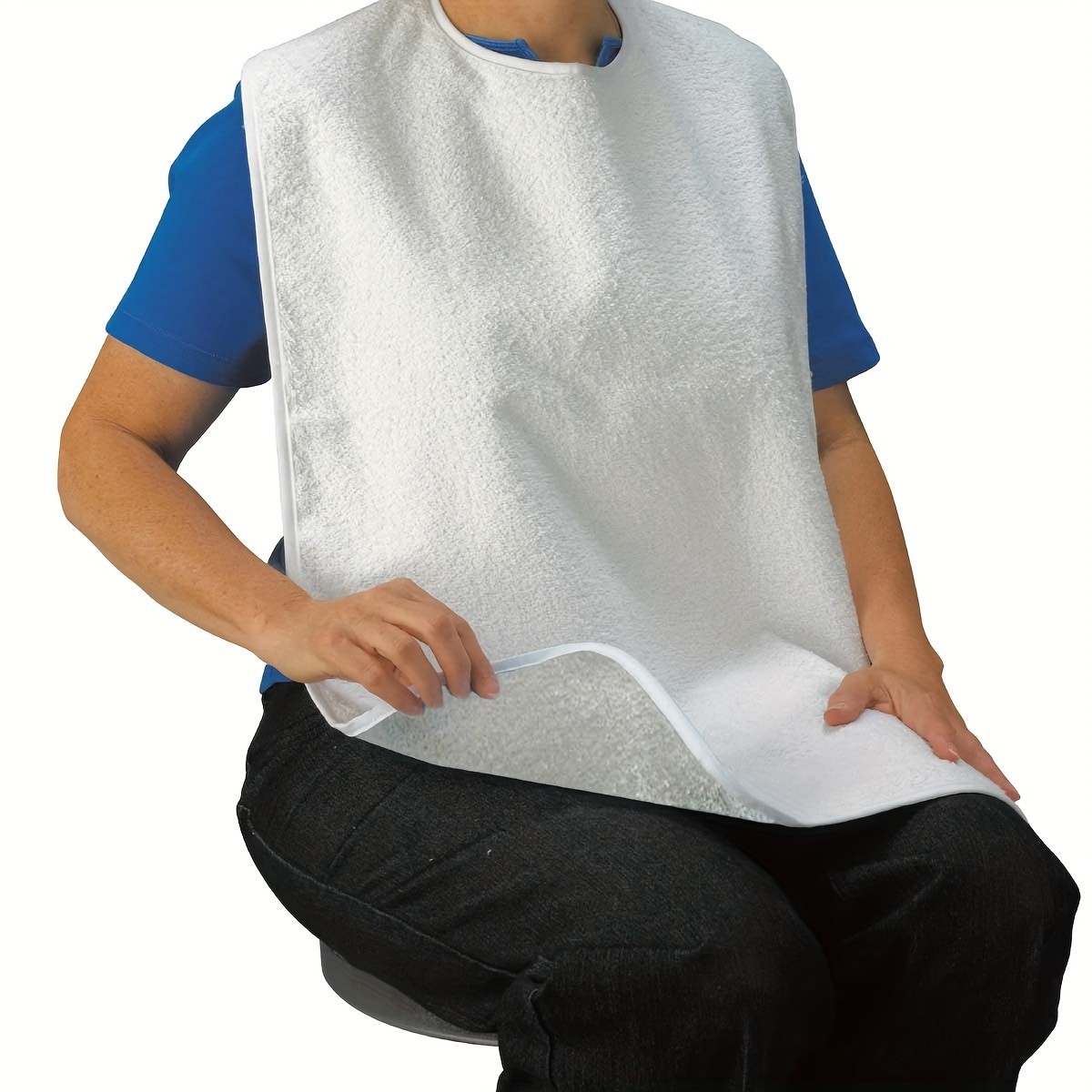 10pcs Adult Bibs for Eating Women/Men Bib-Washable Reusable Antifouling New