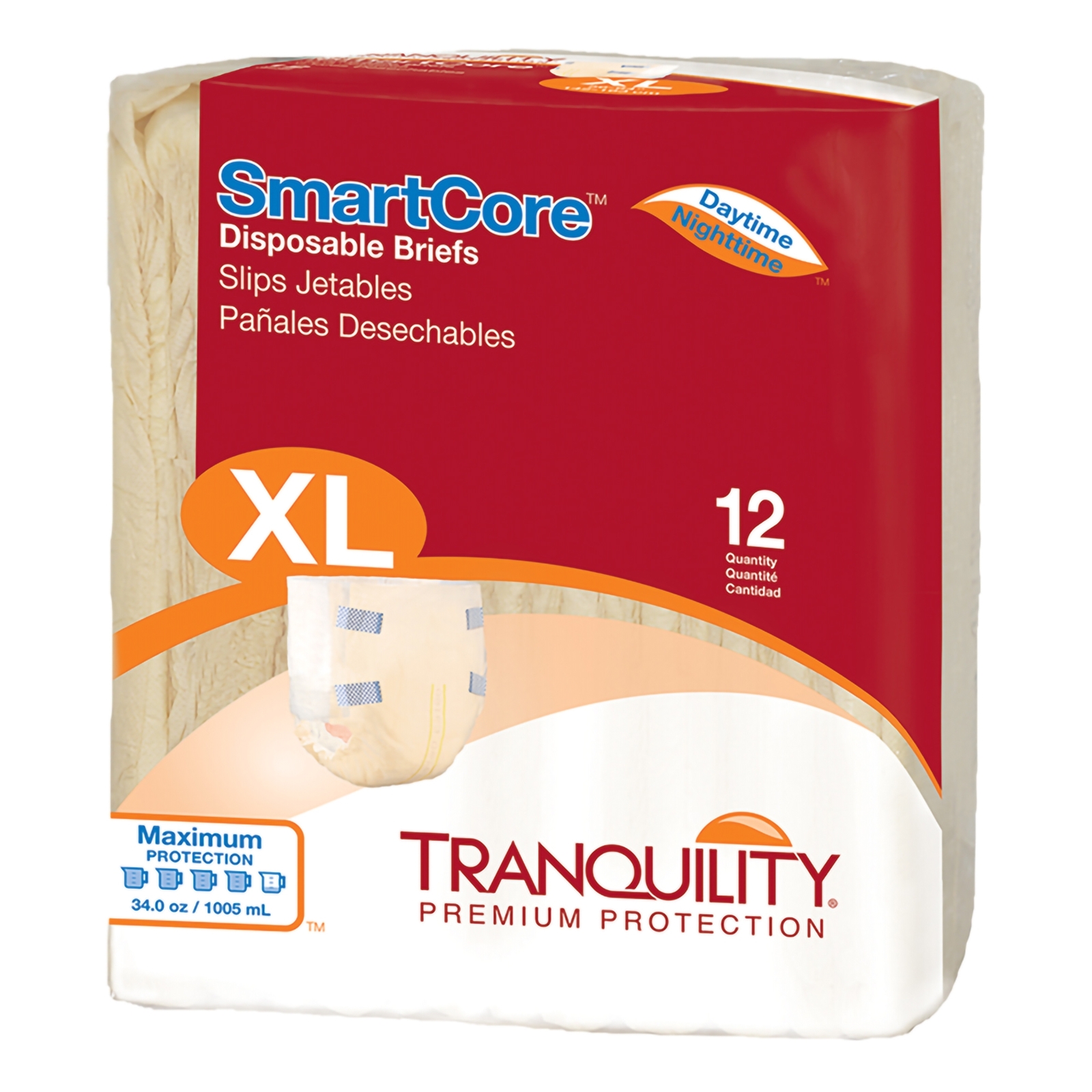Tranquility SmartCore Incontinence Brief XL Breathable 2314 Maximum 12 Ct