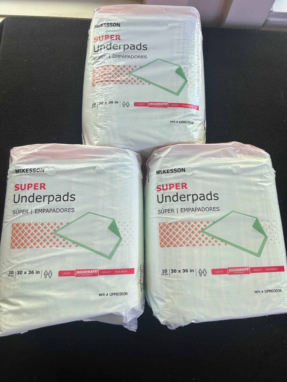 30 Adult Child Chair Incontinence Bed Protector Pads Super Underpads 30X36″