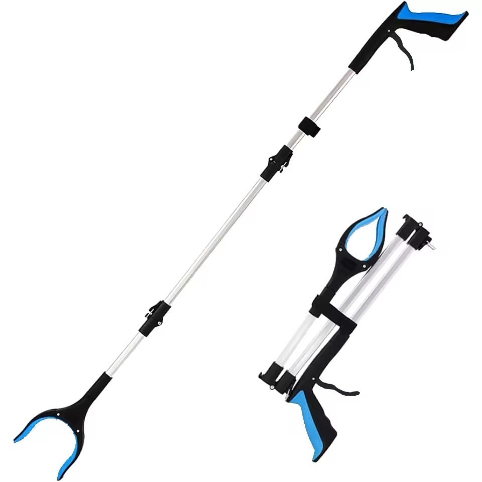 Heavy Duty Grabber Tool Industrial Pick Up Stick Trash Reacher Grip 43″ Long .