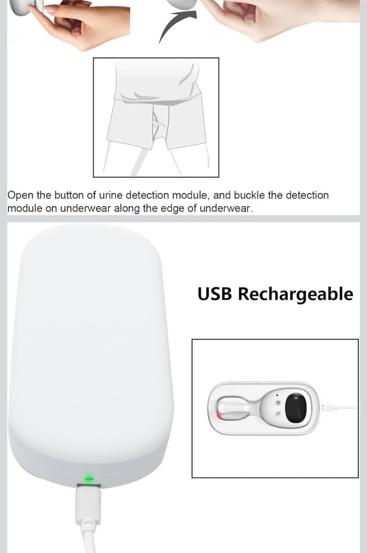 Wireless Bedwetting Alarm System Nocturnal Wetting Alarm For Baby and Elderly