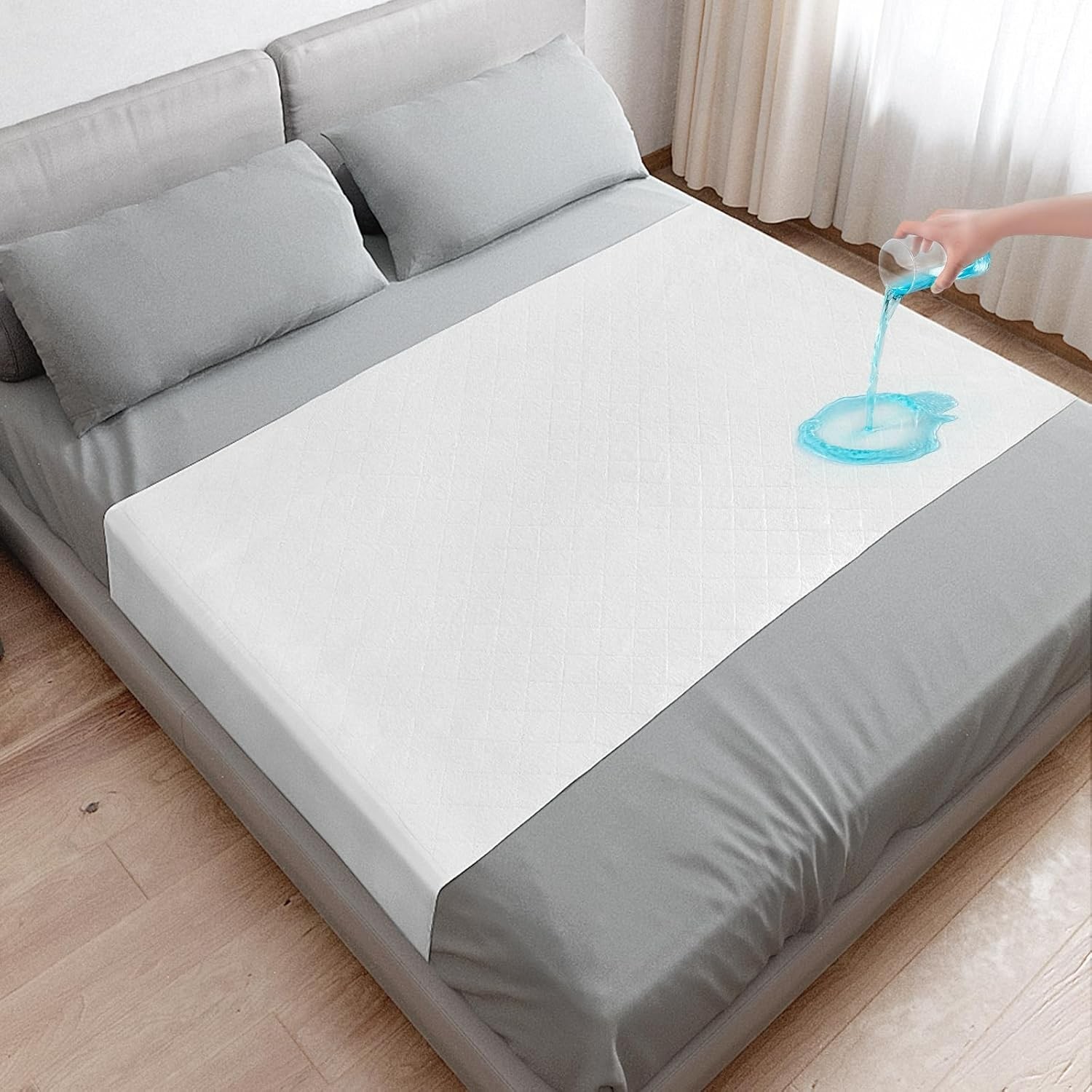 Incontinence Bed Pad for Adult/Kids/Elderly Waterproof Reusable Underpad 36″x60″