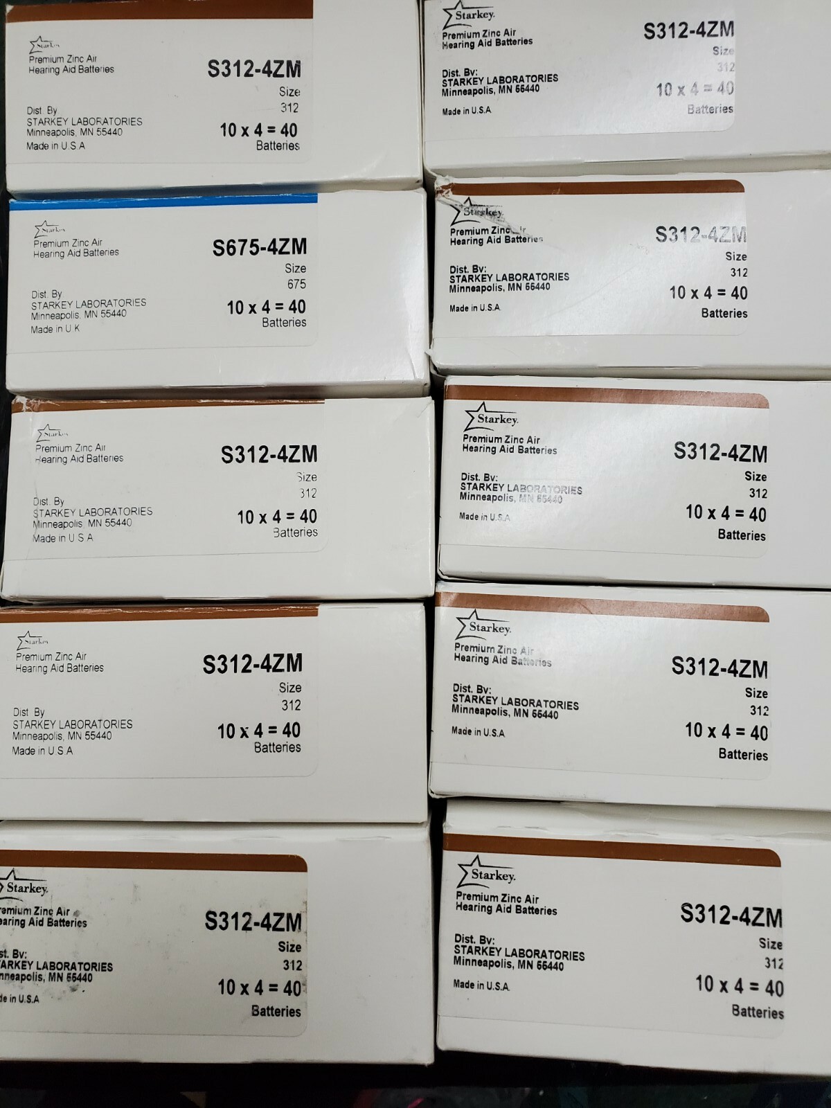Starkey Lot Of 15 Boxes Hearing Aid Battery Size s312 s675 s13 Expired Dates