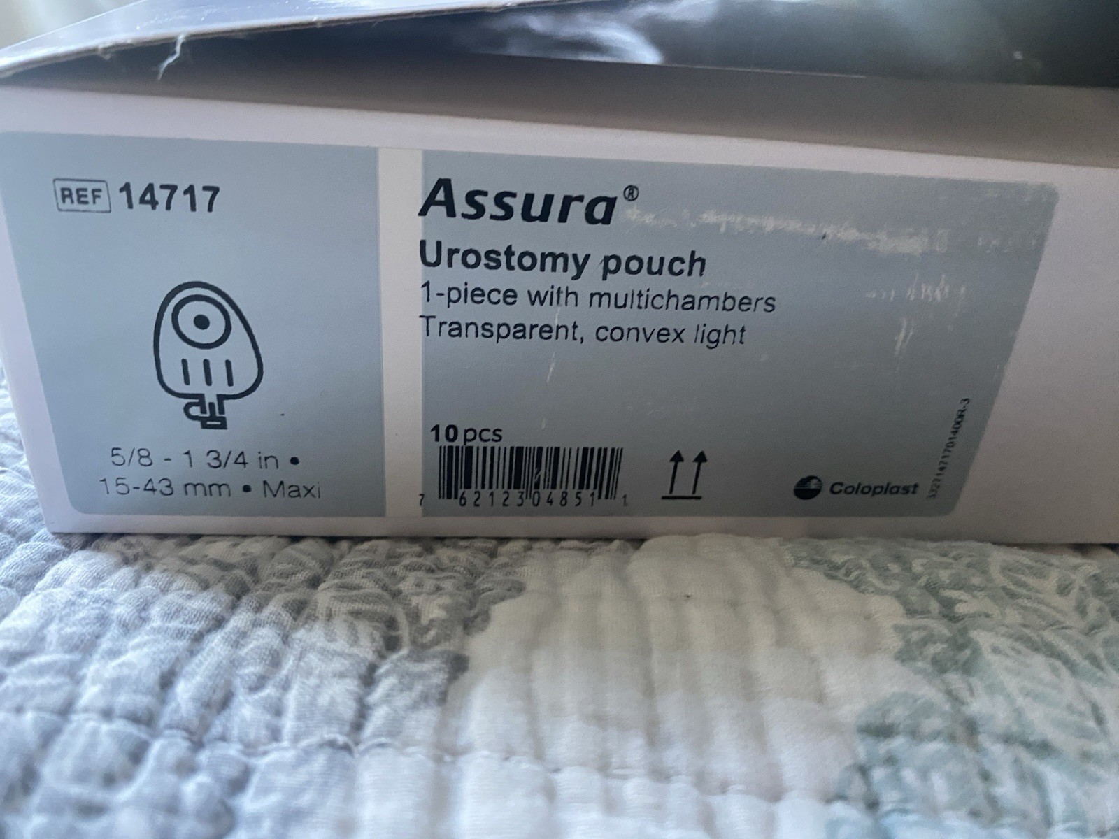 coloplast 14717 Assura Urostomy Pouch Box 10