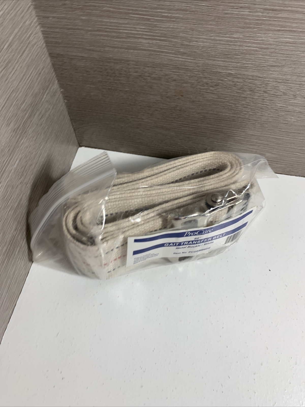ProCure Gait Belt for Patient Transfer & Walking w/ Metal Buckle LiftAid Beige