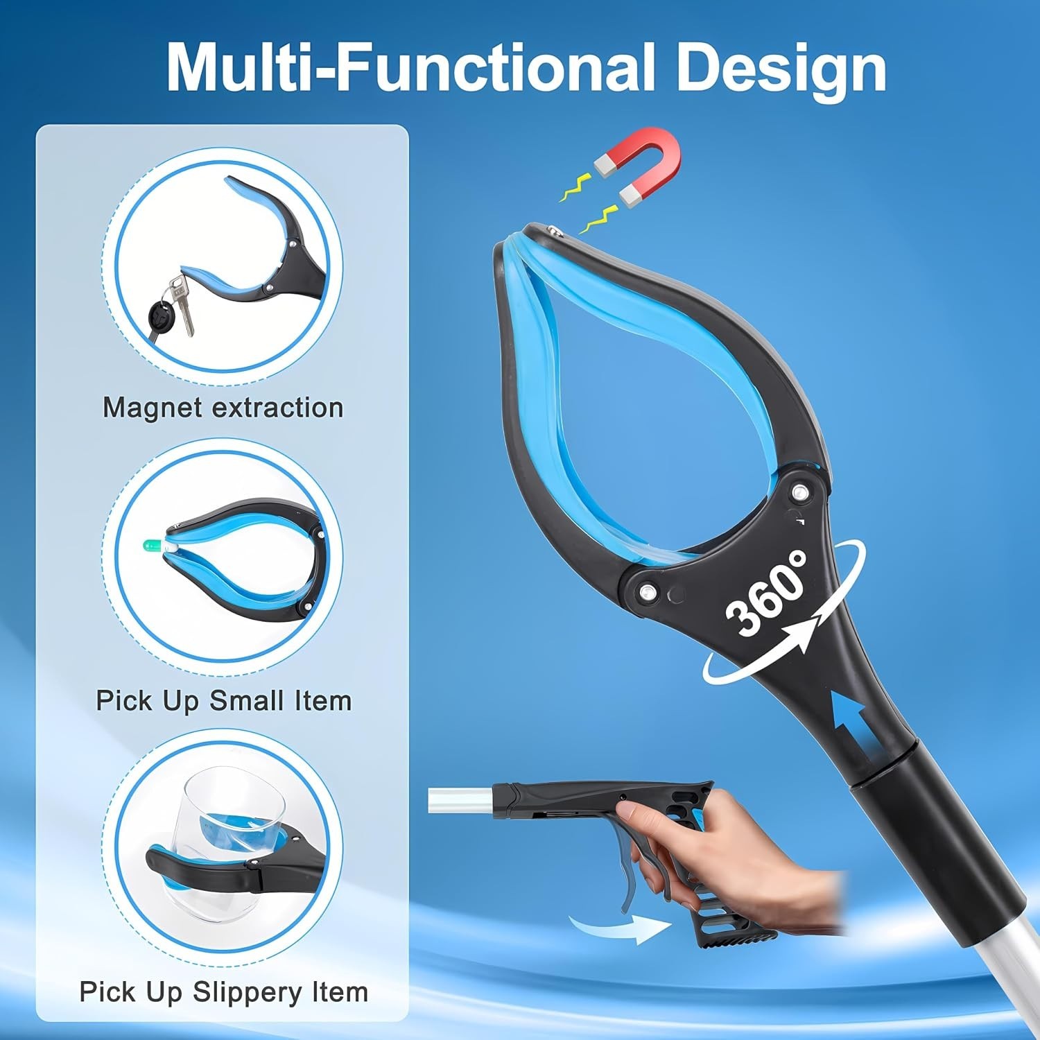 Portable 32” Gripper with Strong Magnet – An Essential for Seniors & Outdoors