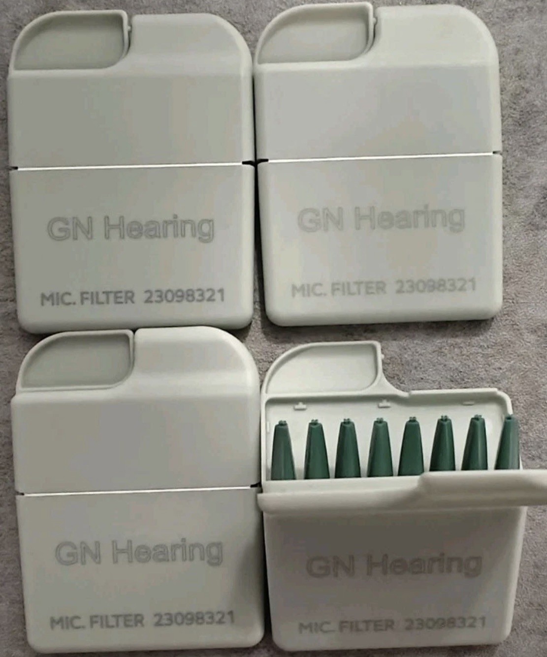 4 Packs of Beltone,Gn Resound Mic Filter For Hearing Aids. Item# 23098321
