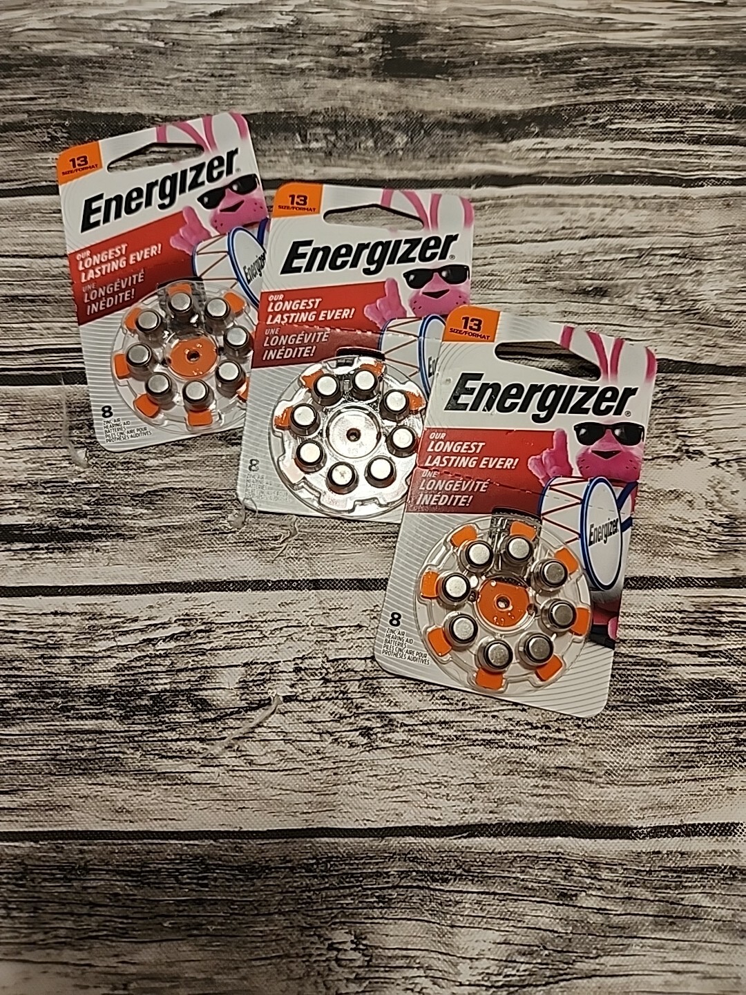 Energizer Size 13 Hearing Aid Batteries – NEW – 24 Batteries