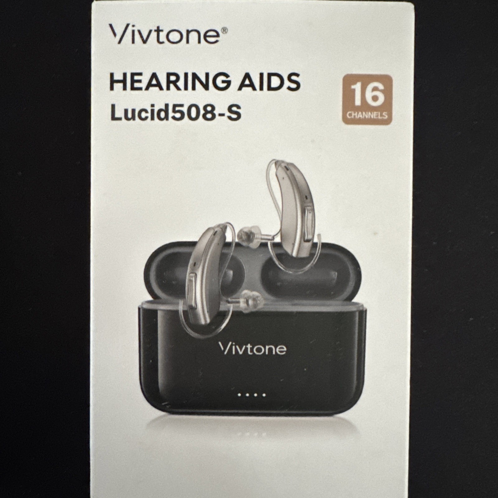 Vivtone Lucid508-S OTC Rechargeable Hearing Aids 8 Channels Silver