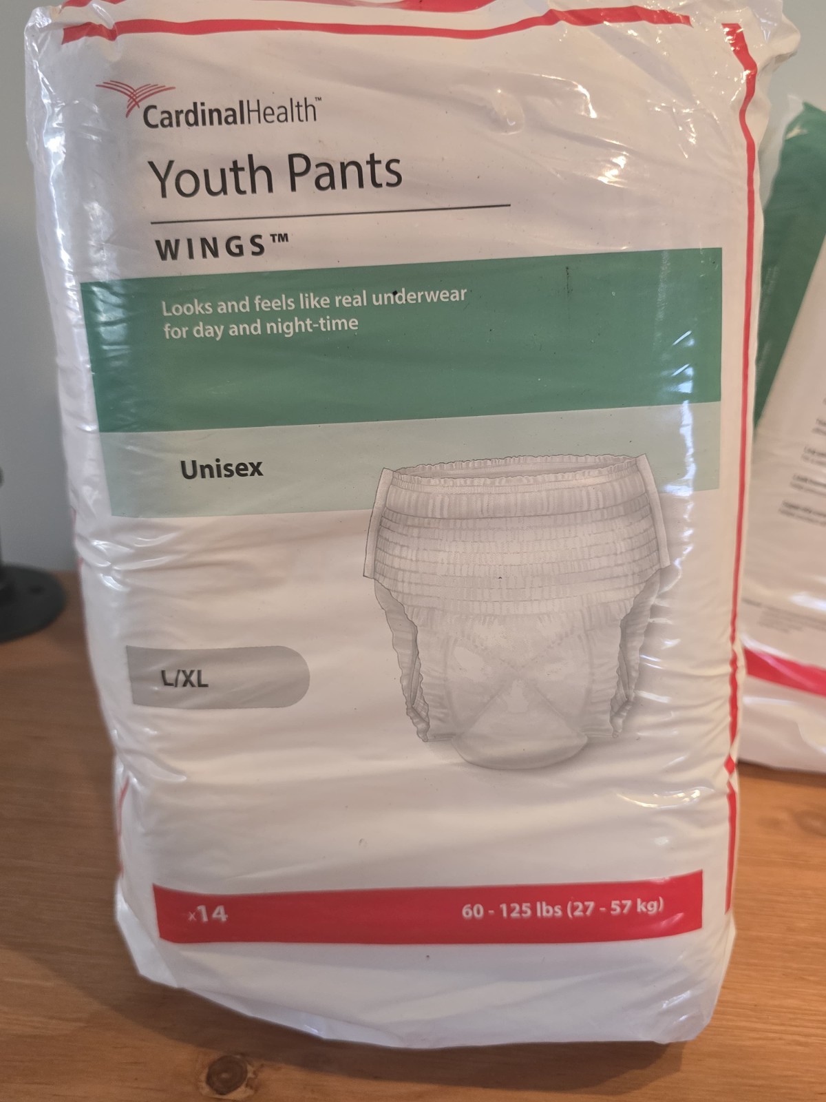 Cardinal Health Wings Youth Pants Unisex Diapers Lot of 3 Packs – S/M & L/XL