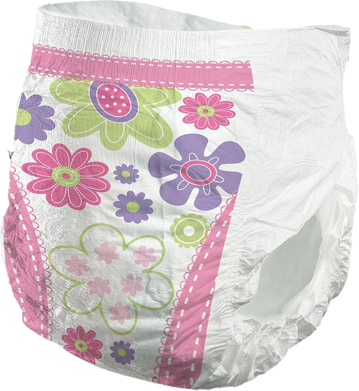 Girl Training Pants Size 4T-5T White 114 Count Toddler Training