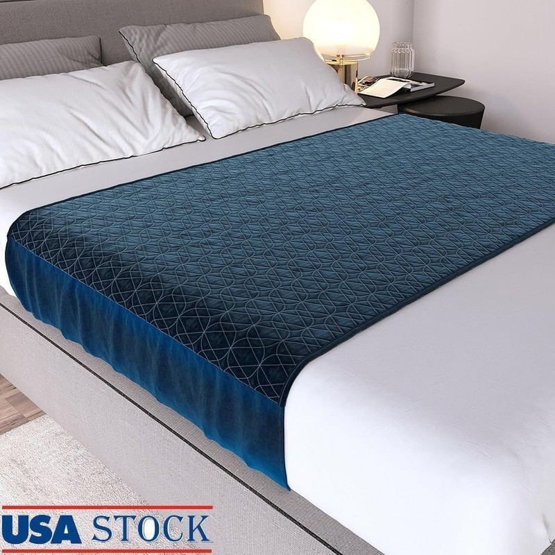 Waterproof Bed Pads King Reusable Absorbent Tuckable Hypoallergenic Non-Slip New