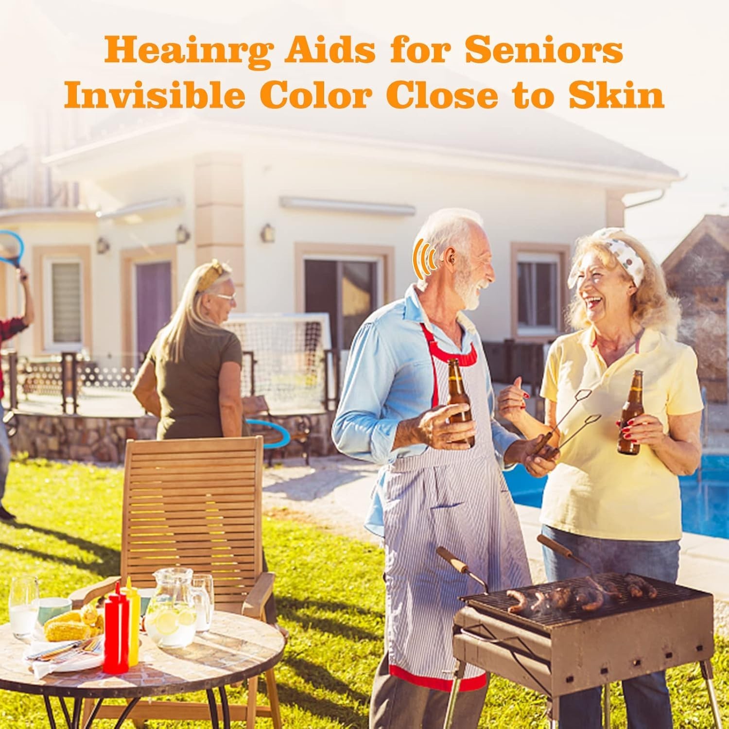 OTC Digital Hearing Aids for Seniors with Noise Reduction Function with Volume c
