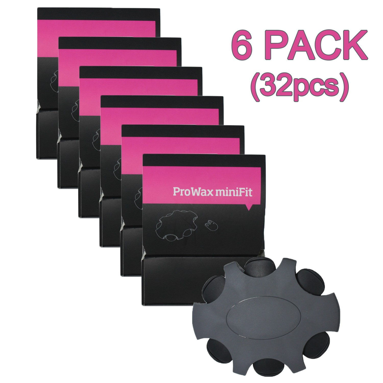 Oticon ProWax MiniFit Wax Guards – 6 Packs (32 Pcs) Replacement Filters