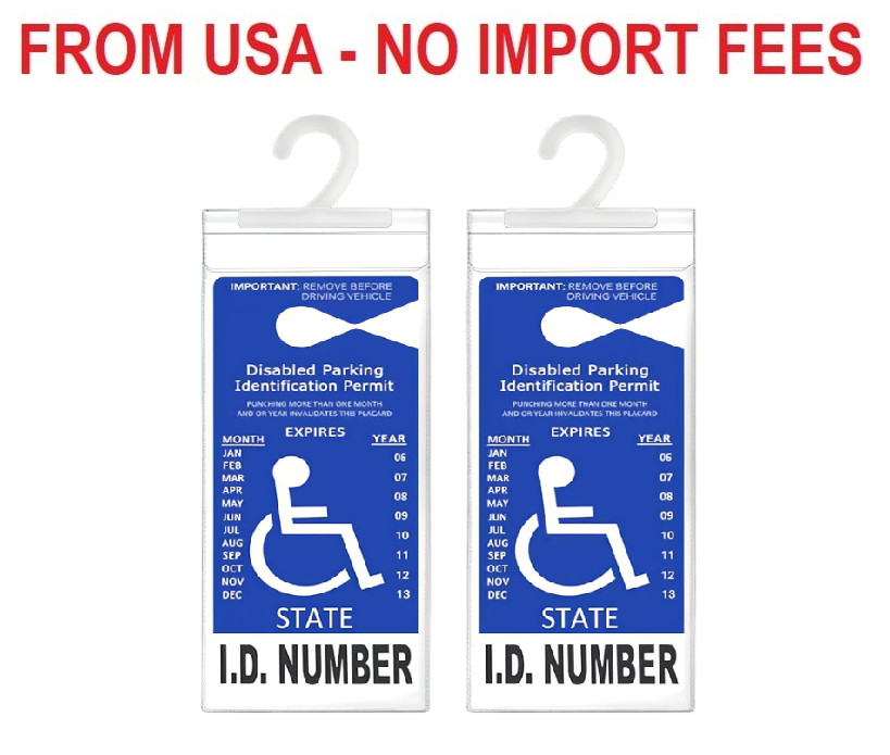 LotFancy Handicap Placard Holder, Ultra Transparent Disabled Parking Permit Prot