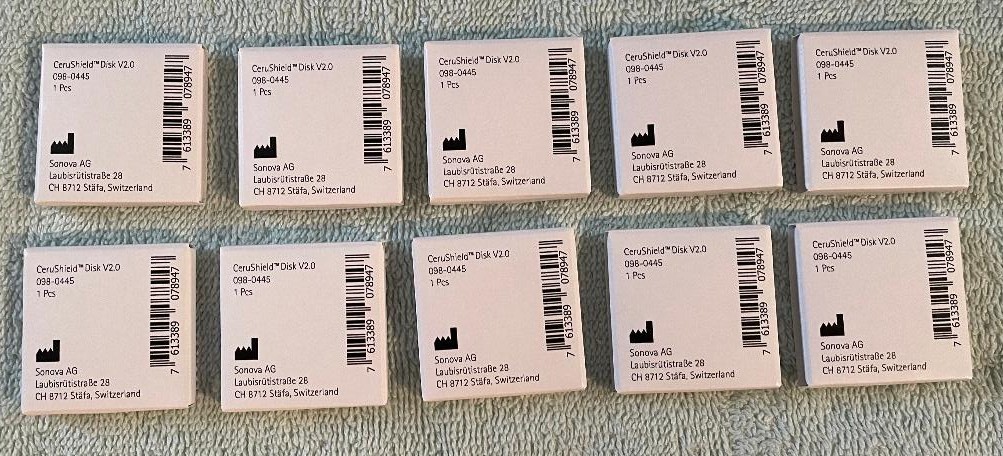 CeruShield Disk V2.0, Sonova AG, Switzerland Originals, 10 Disks FREE Shipping