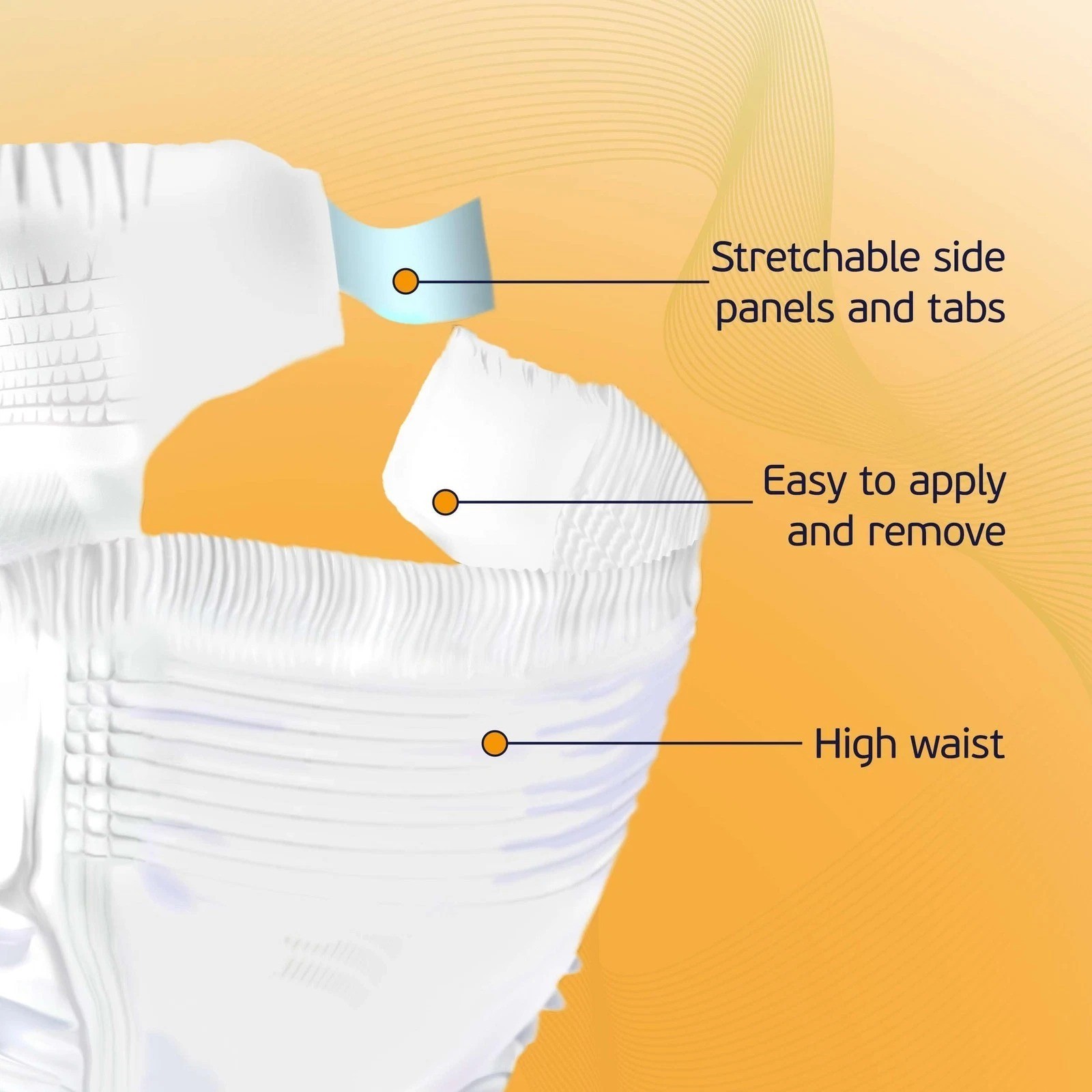 3XL Adult Diapers for Women and Men – 8 Bariatric Disposable Briefs with Tabs…