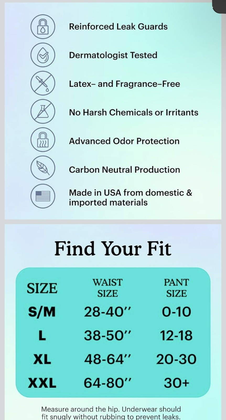 Because Premium Maximum Absorbency Adult Incontinence Postpartum Bladder BLACK