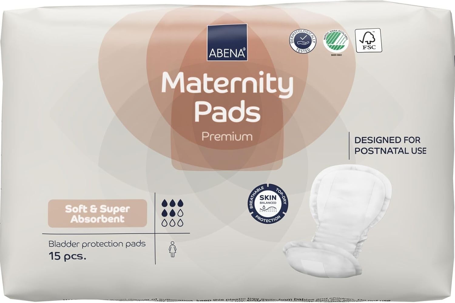 15 Count Maternity Pads – Breathable & Dermatologically Tested Comfort