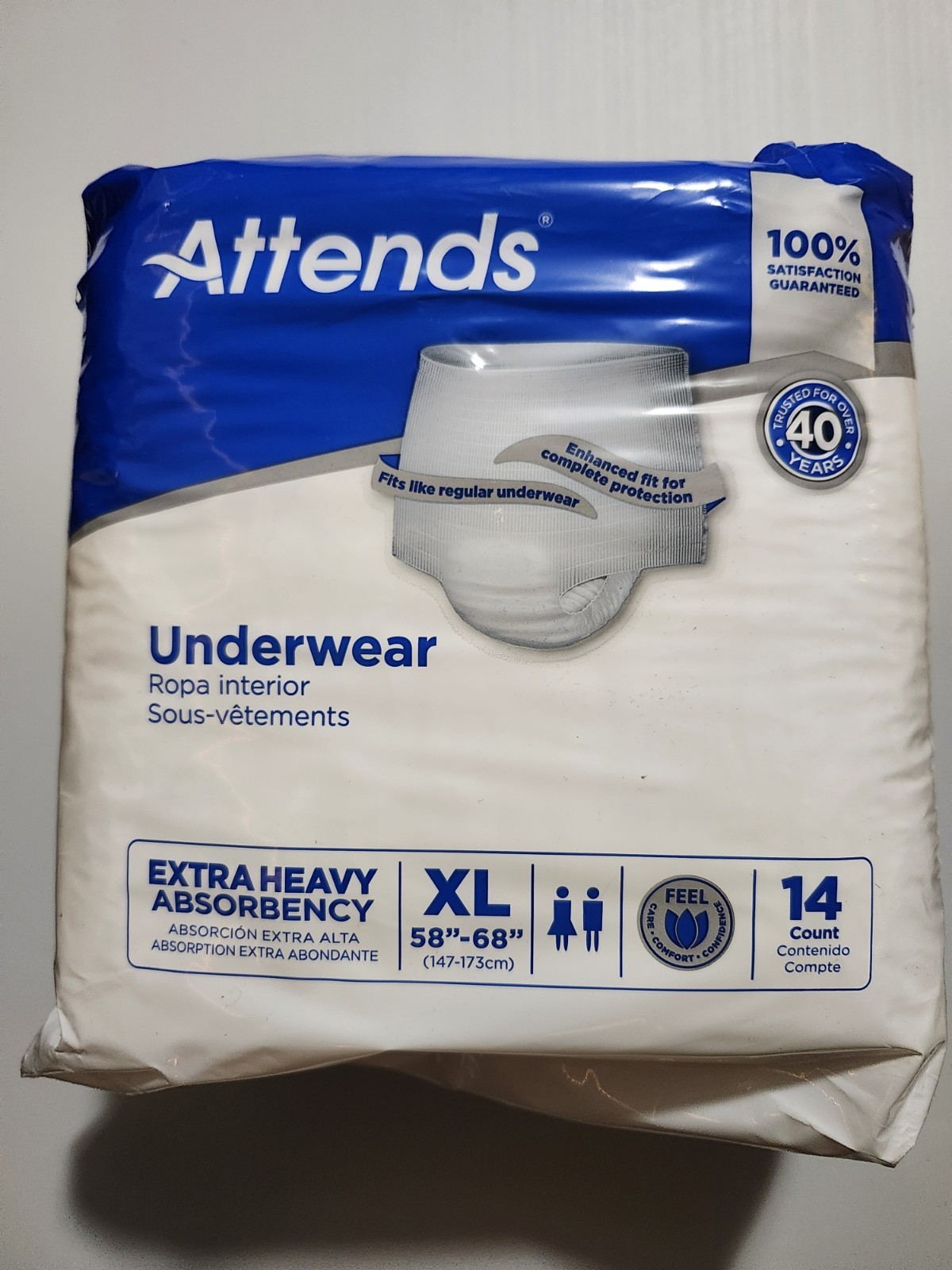 Attends Disposable Underwear X-Large Moderate 14 Ct