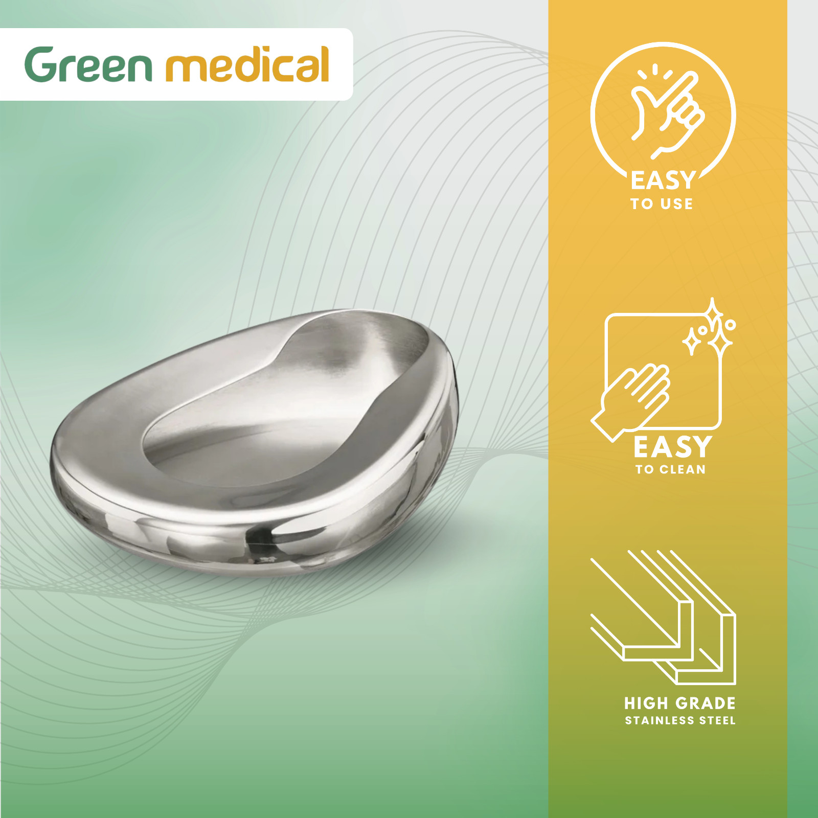 German Grade Urinals Bedpans Heavy Duty Home & Hospital Bed Pan for Medical