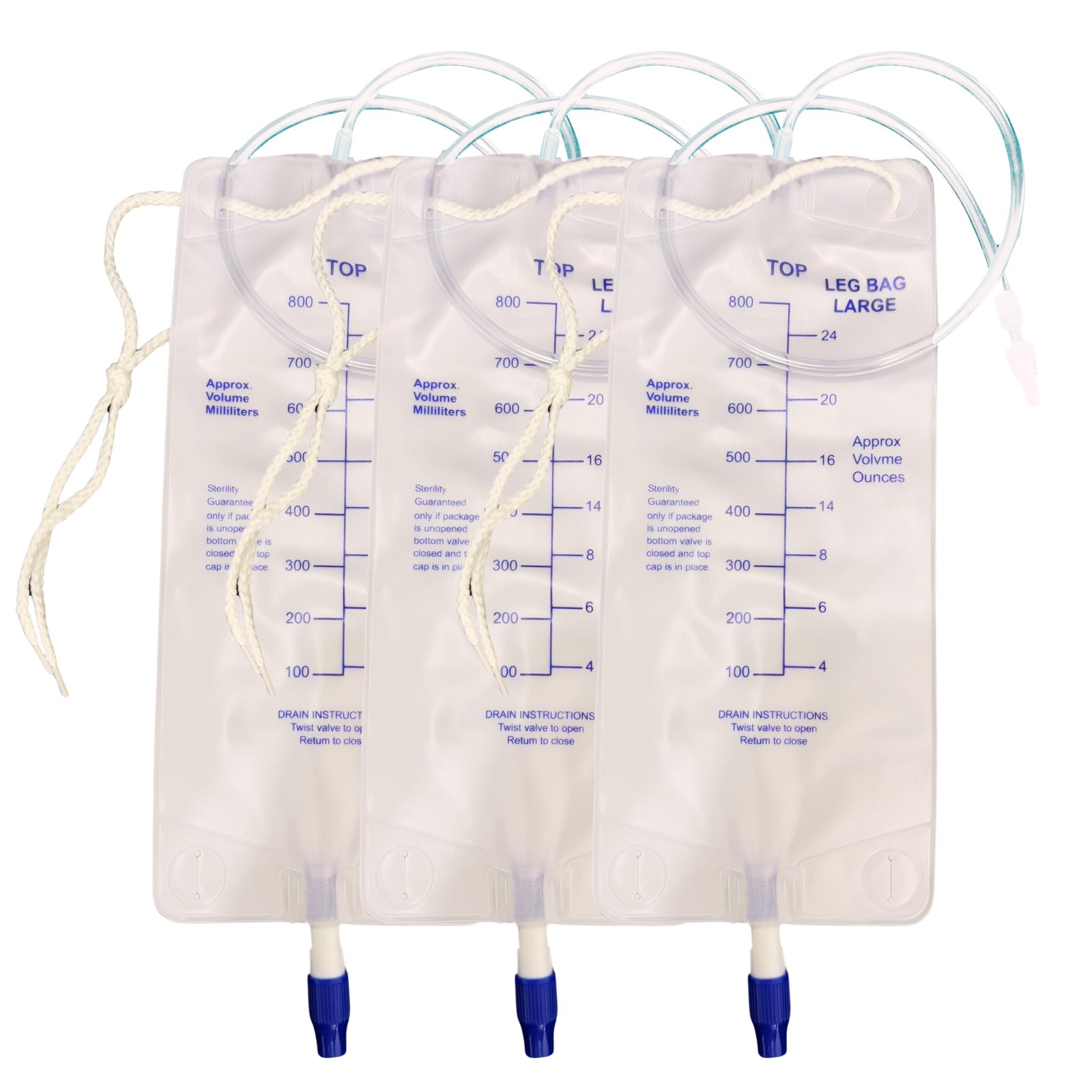 800ml Nephrostomy Bags with 24 Inch Silicone Tube, Urine Drainage Bag with Tw…