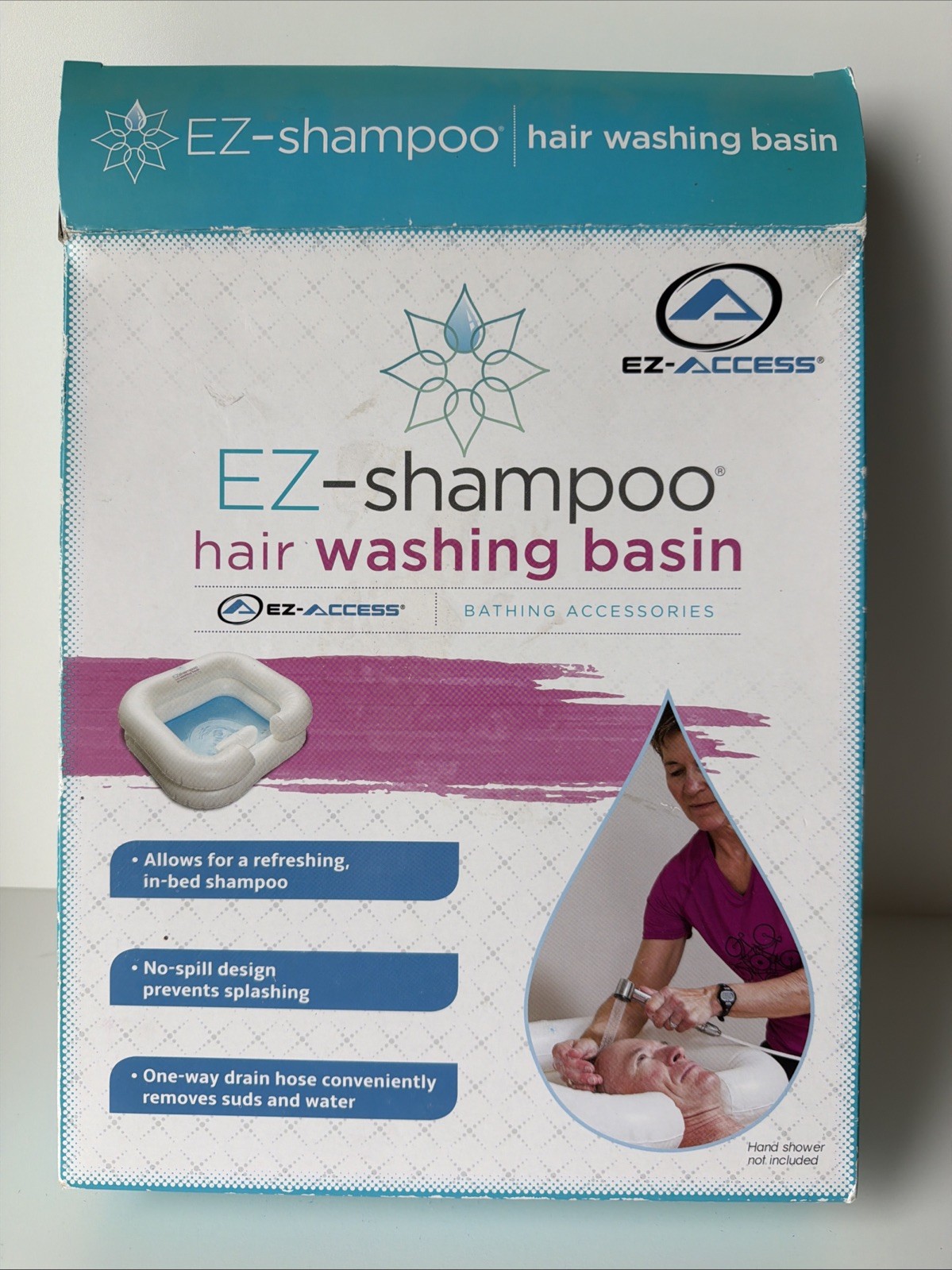 EZ Shampoo Inflatable Shampoo Basin for the disabled- NEW