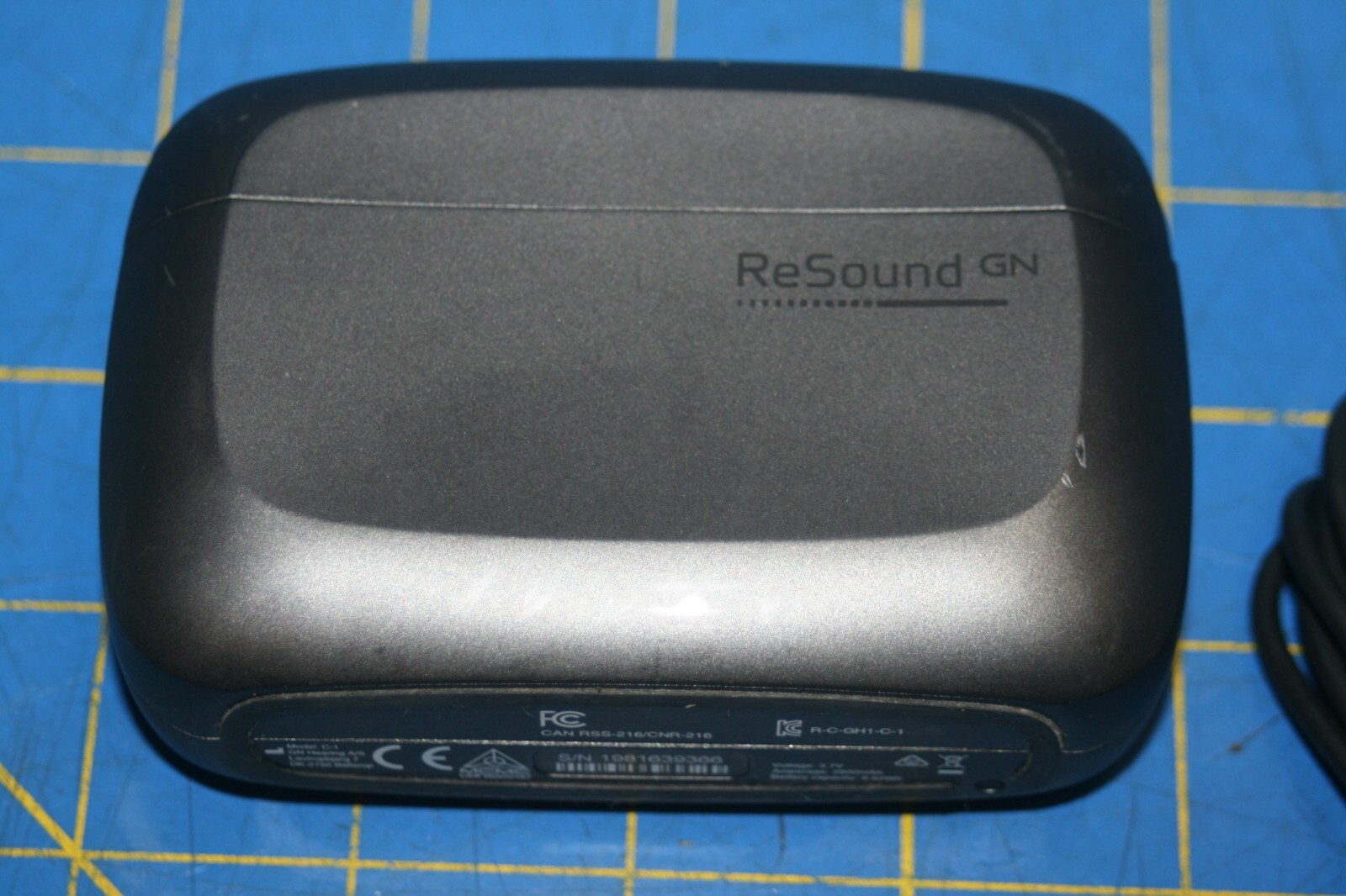 Resound GN C-1 Gray Hearing Aids Charging Case – For Parts