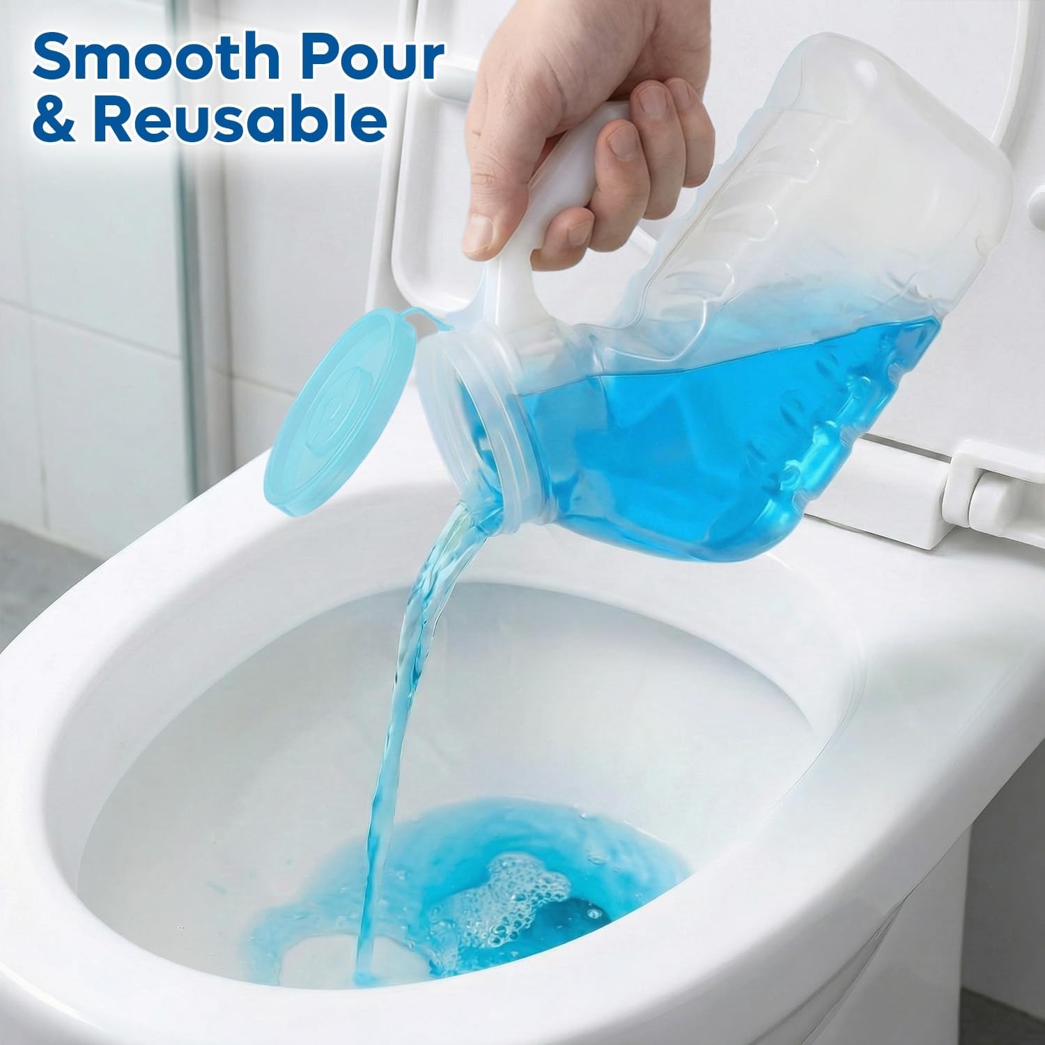 Portable Glow-in-the-Dark Urinals for Men – 6 Pack Reusable Bedside Pee Bottles,
