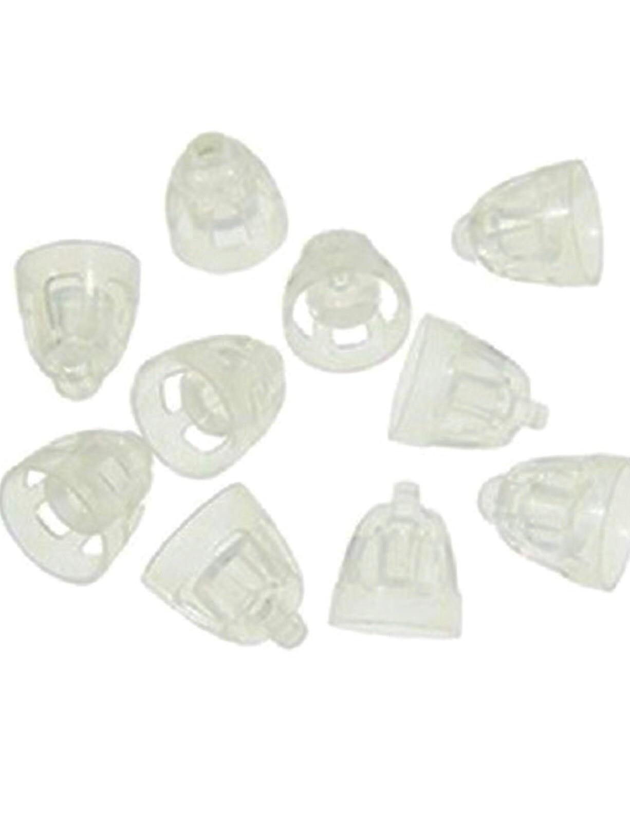 2 Packs Oticon miniFit 10mm Open Domes For Hearing Aids. 20 Domes Total.