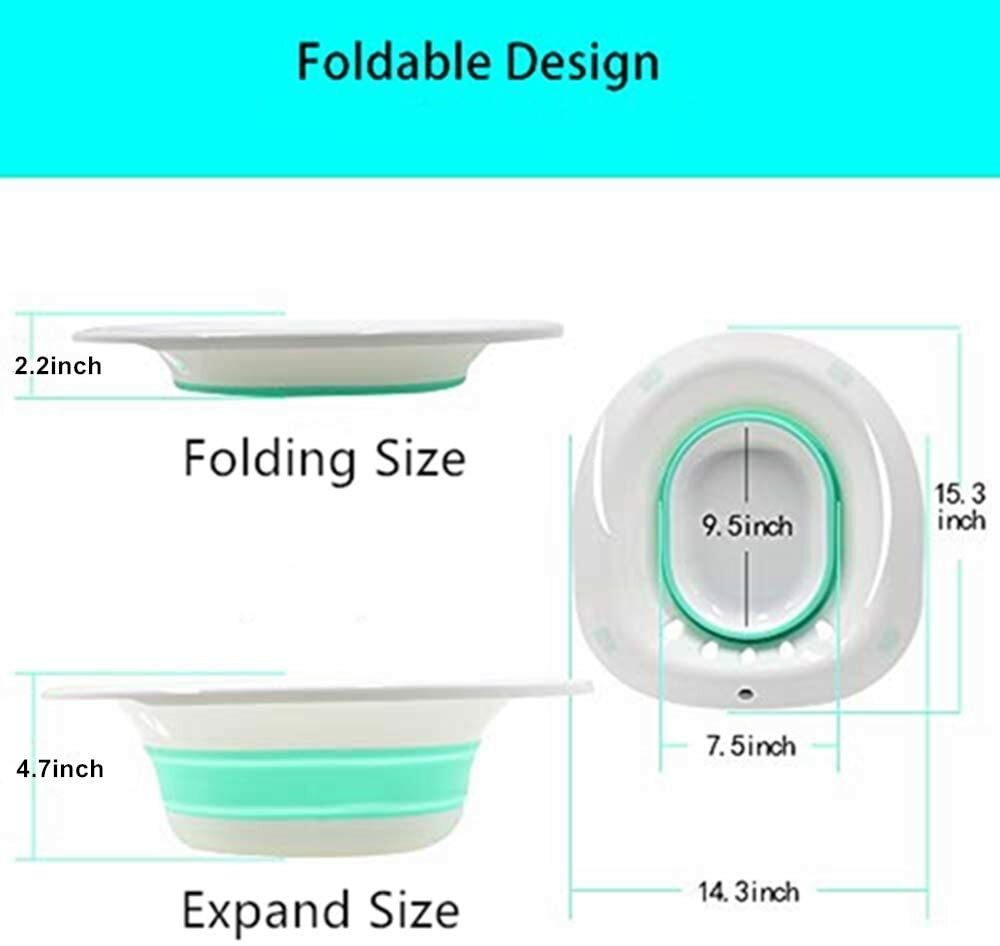 Bath Tub Bidet Toilet Seat Folding Sitz Basin Pregnant Postpartum HemorrhoidCare