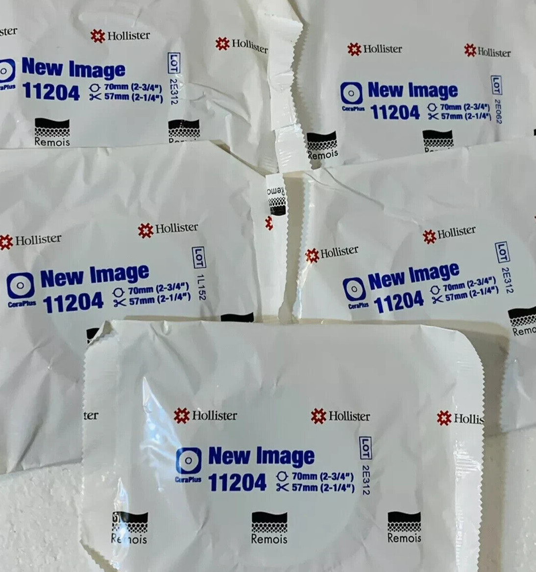 5 Hollister CeraPlus 11204 New Image 2¾” 70mm 2-Pc Ostomy Barrier