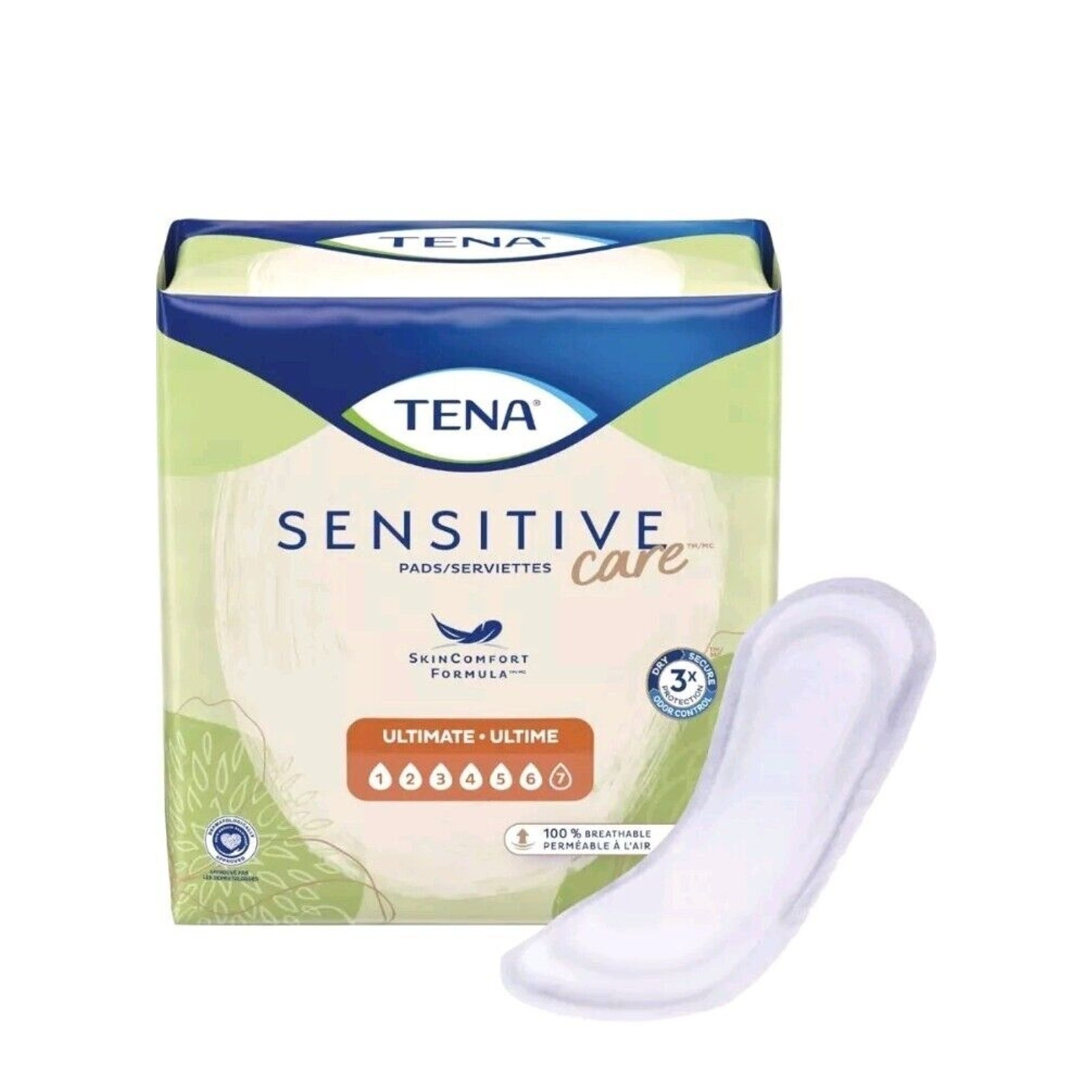 Tena Ultimate Incontinence Pads Women Level 6 33 Count Sealed Pack