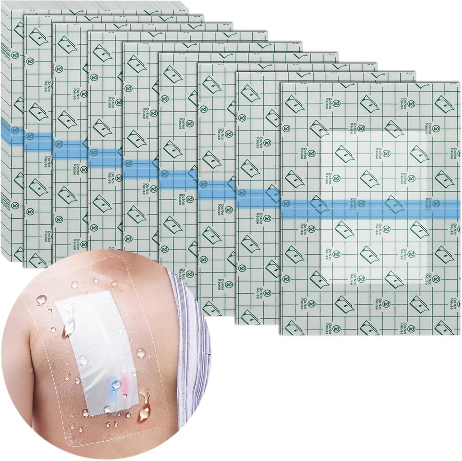 Waterproof Shower Protector | 10X12 Inch Dialysis Catheter Shower Cover Large |