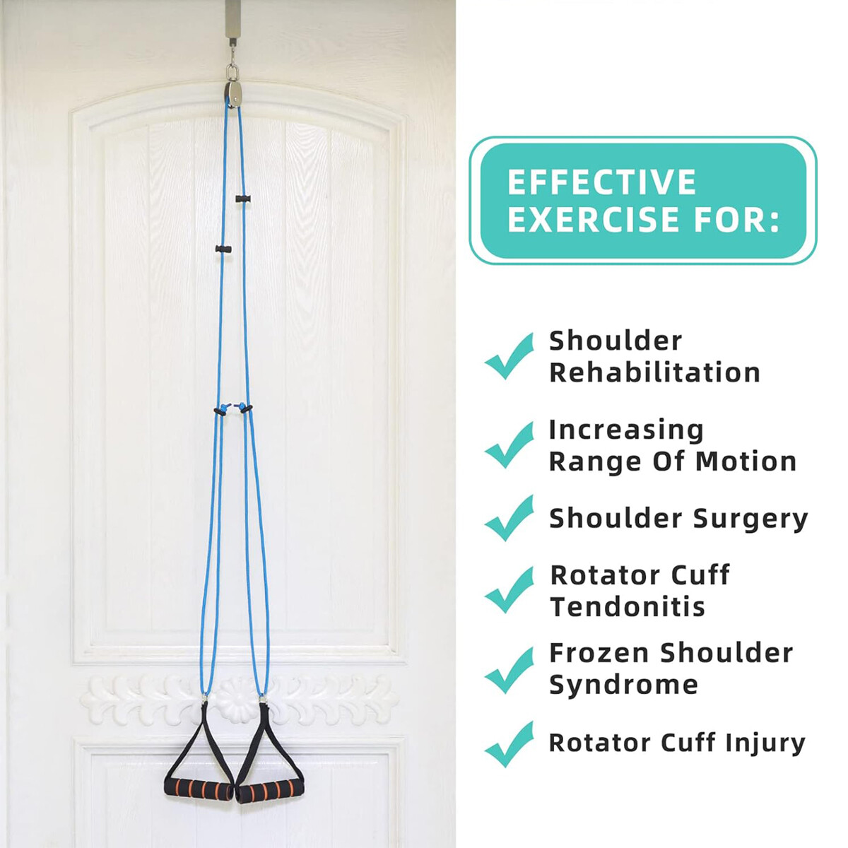 Overhead Shoulder Pulley Therapy Exercise Pulley System Back Workout (Strap)