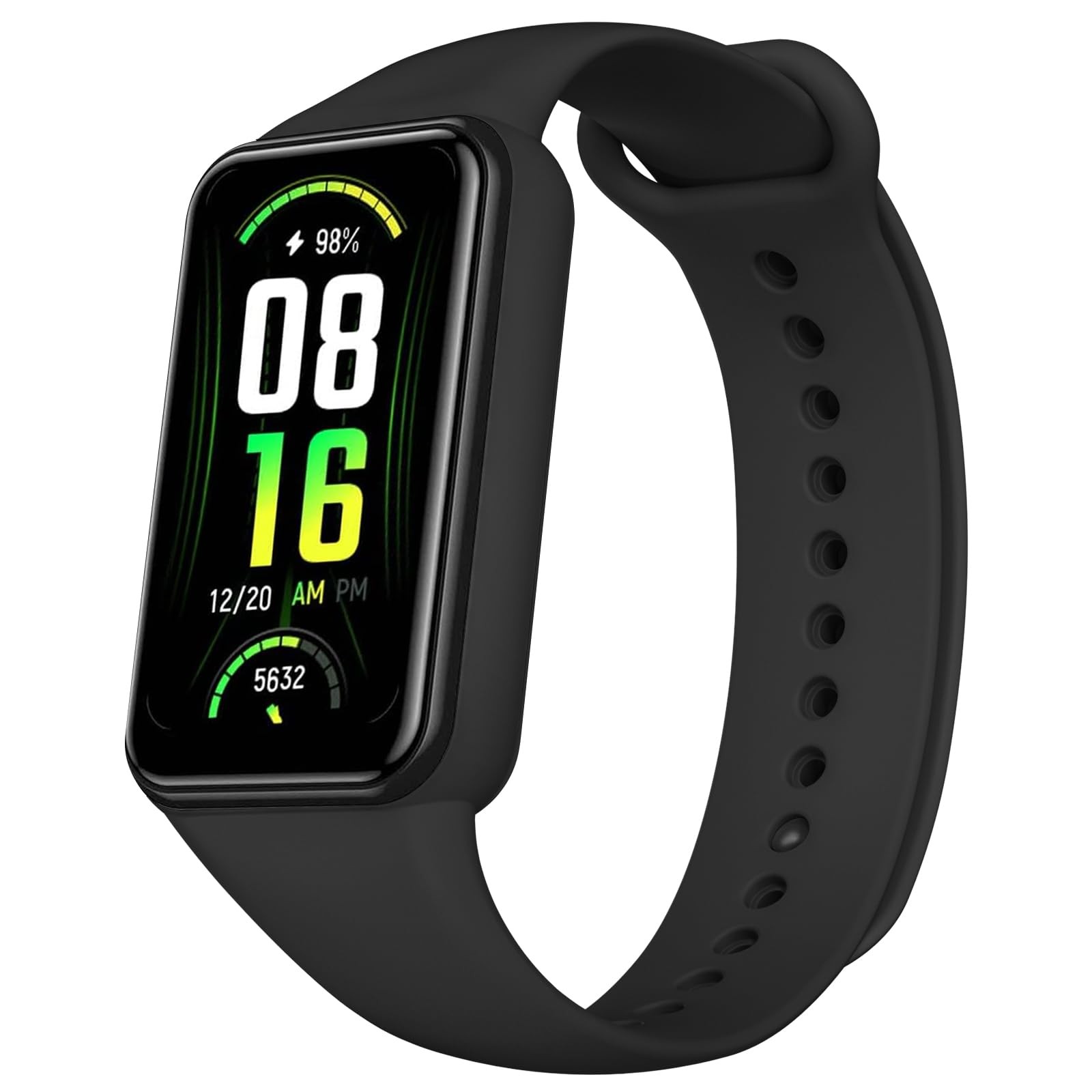 Tobfit Replacement Band Compatible for Amazfit 7 Strap, 135-210mm, Black